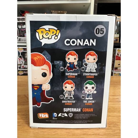 OFFICIAL SDCC VAULTED LIMITED EDITION Conan O'Brien as Superman Funko Pop #05 DC - Picture 3 of 6